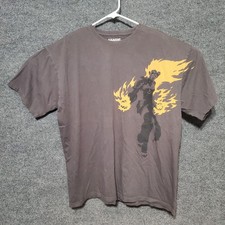 Vintage Magic The Gathering Chandra Nalaar T-Shirt Size 2X Gray Distressed Y2K