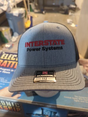 Gray Black Interstate Power Systems Snapback Hat Richardson 112 1970