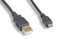 Black 6Ft Micro USB Charging Cable Data Sync Charger Cord for Android Samsung LG