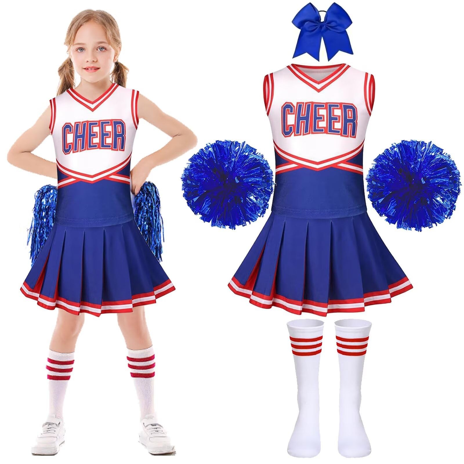 Déguisement pompom girl complet à offrir pour le carnaval et les anniversaires