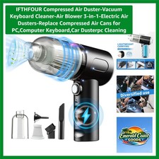 Compressed Air Duster-Vacuum Keyboard Cleaner-Air Blower 3-in--Electric Air D...