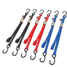 Powertye 22031 1in.x 3ft. PWC Tiedowns with S-Hook - Red