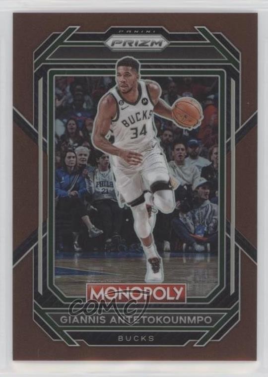 2022-23 Panini Prizm Monopoly Brown Prizm 25/249 Giannis Antetokounmpo #49 1bg9