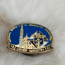 1982 Maryland Knights of Columbus Small Member Pin Immaculate Conception Shrine