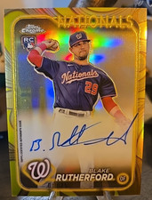 2024 Topps Gilded Blake Rutherford RC Auto /75 Washington Nationals