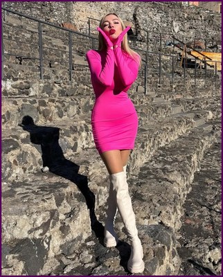 knee length dresses for ladies Pixie Glove main image 1