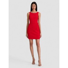 Alice + Olivia Red Sleeveless Tiered Ruffle Mini Cocktail Dress Size 10 NEW $396