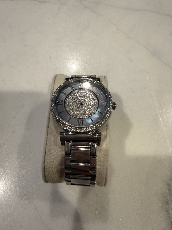 MICHAEL KORS Catlin MK3332 Gold 38mm crystal rhinestones bling women’s watch