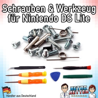 Schrauben Nintendo DS Lite Gehäuse Full Komplett Set NDS Lite DSL NDSL Ersatz