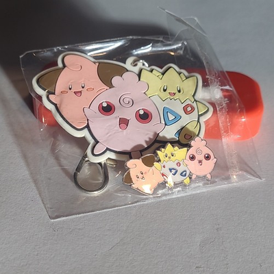 #ad Pokémon Small But Mighty Keychain Charm and Pin Clefairy Cleffa Togepi Togetic $23.00