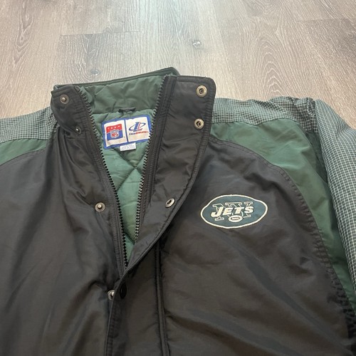 New York Jets Logo Athletic NFL Winter Puffer Coat Size Men’s XL - Picture 2 of 10