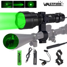 Long Range Red LED Flashlight Hunting Lamp Gun Light Air Rifle Torch + Battery