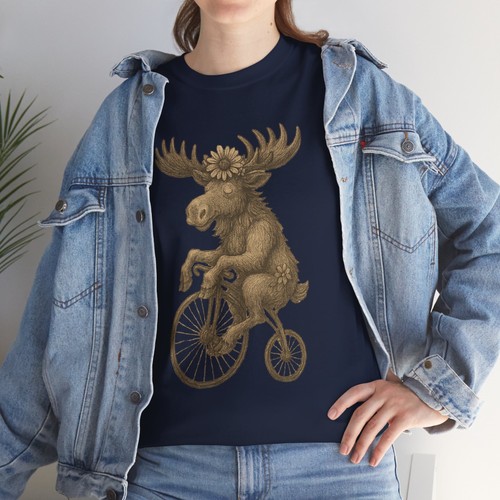 Moose Tee, Alaska Wilderness Nature Shirt - Funny Wildlife Lovers Cycling Top, - Bild 26 von 26