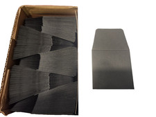250 2x2 Black Paper Envelopes Guardhouse Archival Grey PH Neutral Sulfur Free