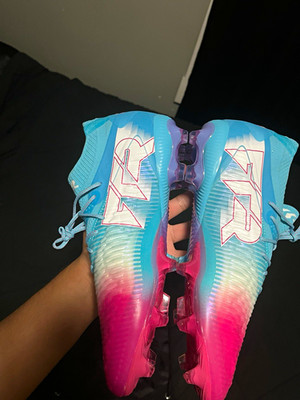 PUMA Future 8 Football Ultimate Cleats MultiColor Blue/Pink w/ Bag 10.5 M