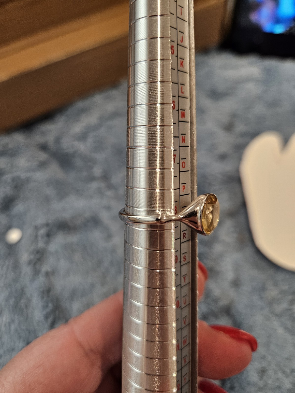 Citrine Ring Adjustable. 925 Silver Setting - image 6