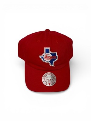 NWT Texas Rangers Mitchell & Ness Logo Adjustable Dad Hat Cap