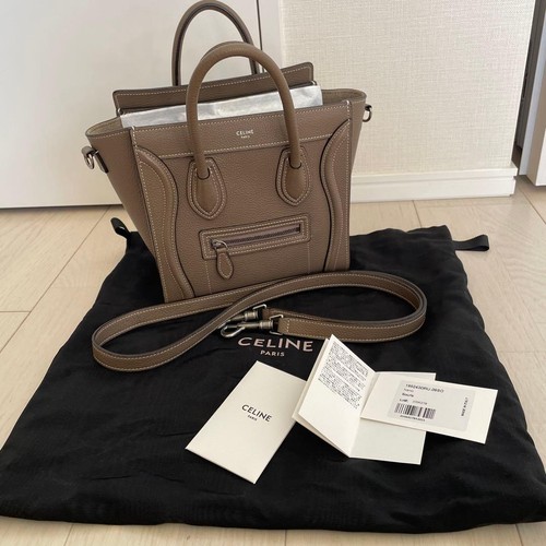 CELINE  Luggage Nano Drummed Calfskin Suri from Japan