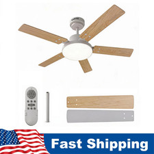 52 Inch Ceiling Fan with Light Remote 6 Speed Reversible DC Motor Timer