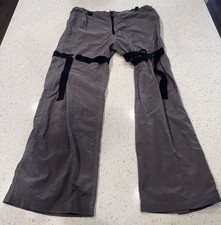 Vintage Raver Pants MT:2 Nylon Mesh Bondage Cyber Goth Size Medium 90  s Y2K