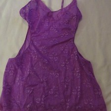 Fredericks's of Hollywood Purple Nightgown Small USED