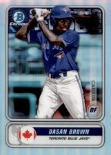 2020 Bowman #STG-DB Dasan Brown Chrome Spanning the Globe
