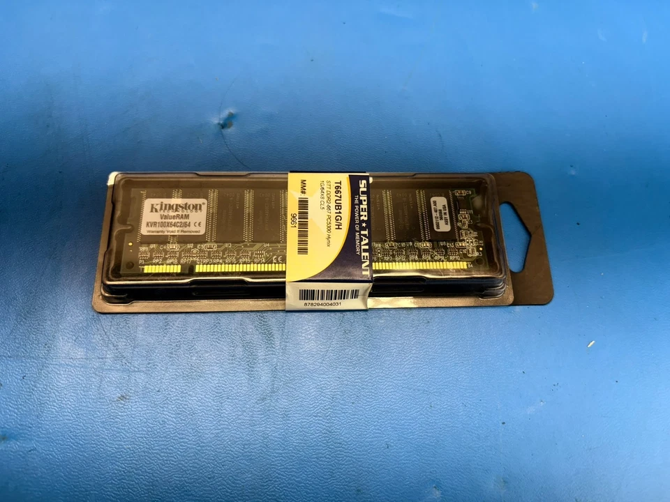 Kingston PC-100 64 MB DIMM 100 MHz SDRAM Memory (KVR100X64C2/64) STT DDR2-667 - Image 2 of 4