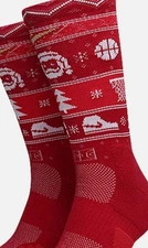 Nike Elite Crew Basketball Socks Christmas Size Large Men Sz 8-12 WMN 10-13