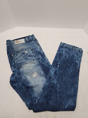 Southpole Distressed Y2K Ripped Blue Acid Washed Denim Jeans Men s Size 32x30 J4