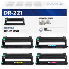 4PCS DR-221CL Drum Unit Compatible With Brother HL-3140CW HL-3170CDW MFC-9340CDW