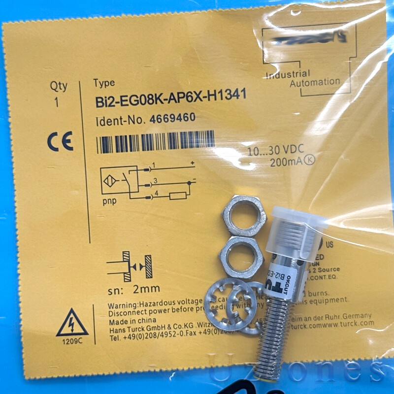 For Turck BI2-EG08K-AP6X-H1341 Embeddable Inductive Proximity Sensor Switch 2mm