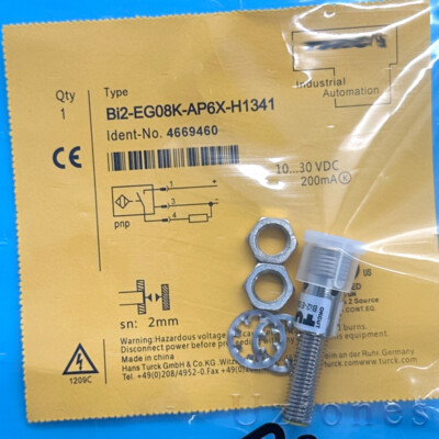 For Turck BI2-EG08K-AP6X-H1341 Embeddable Inductive Proximity Sensor Switch 2mm