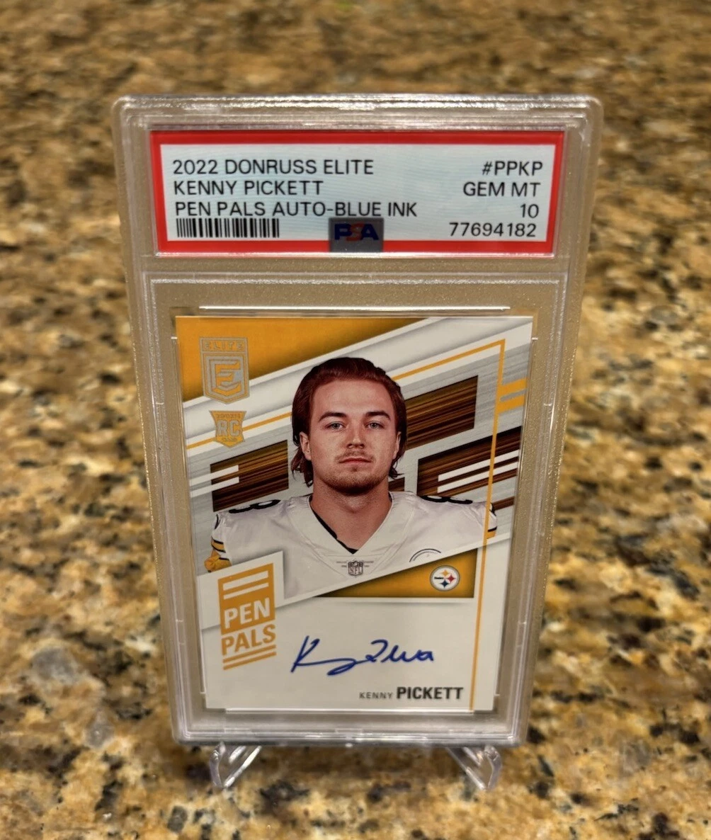 Kenny Pickett Panini Donruss Elite Pen Pals Autographs #PPKP Blue Ink