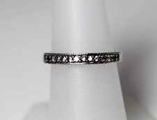 Sterling Silver Channel Set Cubic Zirconia Ring Size 6.75 - 5585