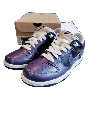 Vintage Nike Dunk Low 2009 Wn'S Purple Black 317813-552 Size 9 Sneakers/Shoes - Picture 3 of 12