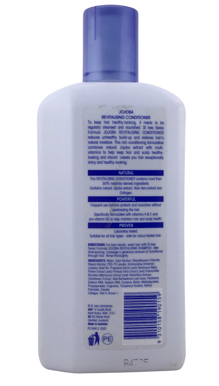 St. Ives Swiss Formula Jojoba Revitalising Natural Conditioner 13.53 oz/400 mL