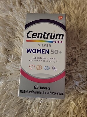 Centrum Silver Women 50+ For Heart Brain Eye Health 65 ct. Tablets Exp 02/26 NEW