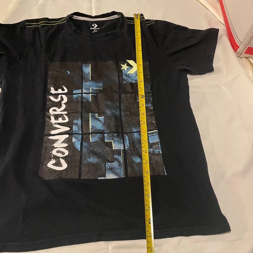 Converse Shirt L Black Short Sleeve Skateboard Outdoors Tee - Image 3 of 4