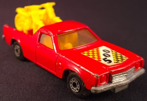 Vintage Lesney Matchbox No.60 Holden Pick-Up With Bikes Red & Yellow ...