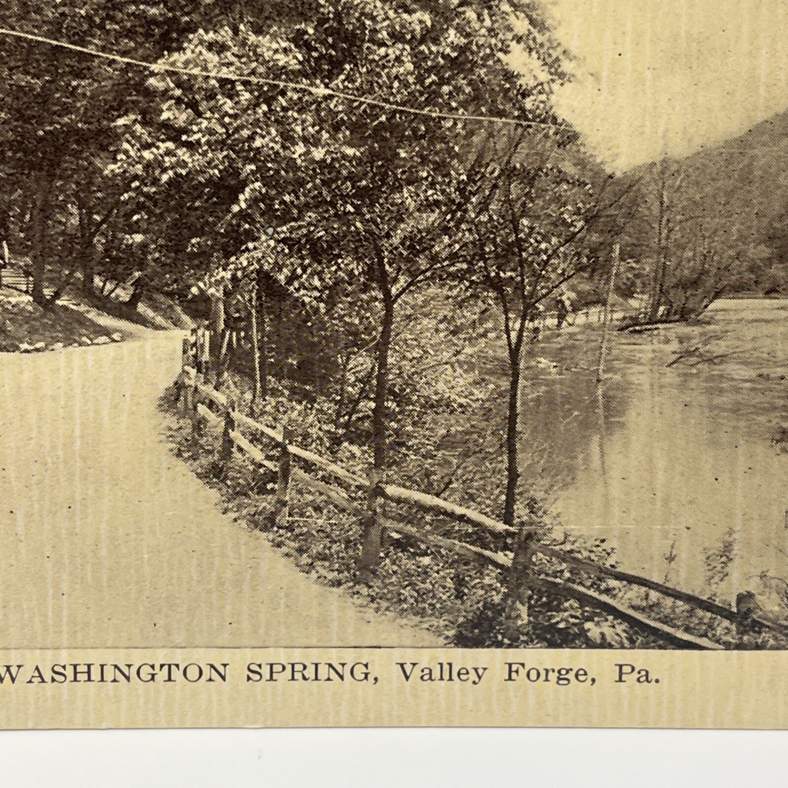 Wahsington Spring, Valley Forge, Pennsylvania Postcard