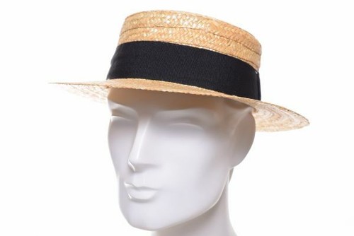 Faustmann Circolare Natura Gondoliere Cappello di Paglia Classico Estate  Boater | eBay