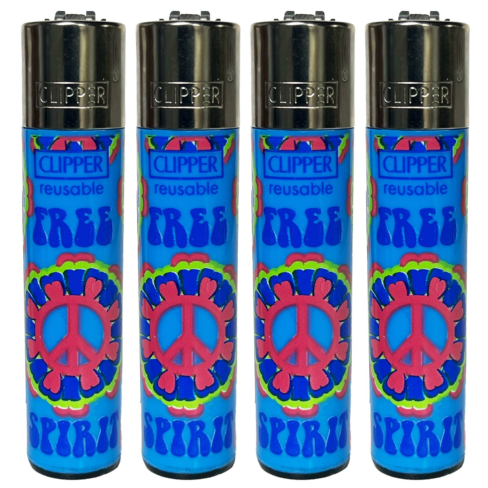 S - 4 Blue Psychedelic Hippies - "tree Spirit"