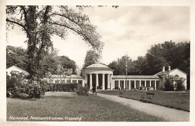 Marienbad (Mariánské Lázně) Ferdinandsbrunnen Ursprung Postkarte AK
