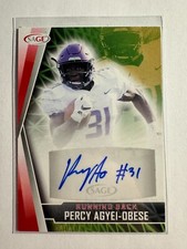 K191,426 - 2022 SAGE HIT Autographs Red #APAO Percy Agyei-Obese Auto