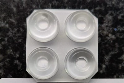 4x Vibration Isolation Pads / Feet (CLEAR) FOR Playstation / Xbox Games Console