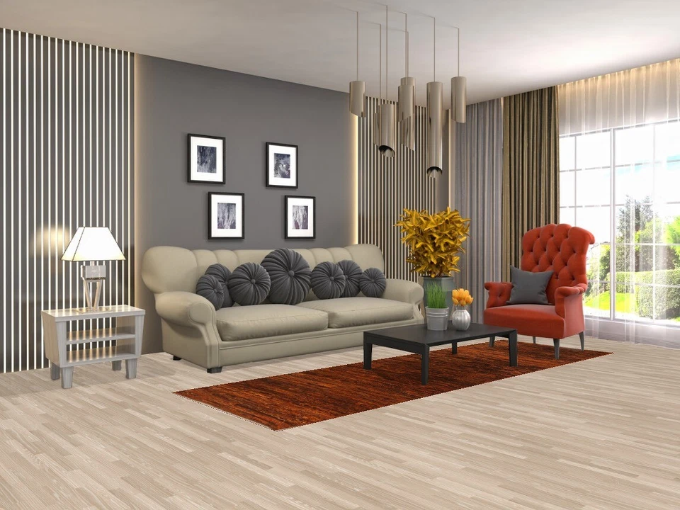 Abstract Moroccan 10 ft. Runner Striped Rug Wool Hand-made 3x10 - Image 2 of 4