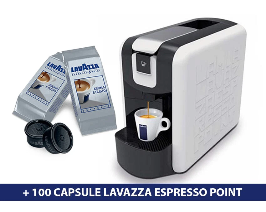 Point® EP Mini White Espresso Washer + 100 Aroma & Taste Capsules