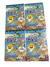 Baby Shark Stickers 200 Repositionable Pinkfong Reusable Sticker Sheet Play Set