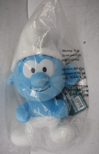 Smurfs Phunny Clumsy Smurf 7.5" Plush Soft Toy For Kids Signature Unit