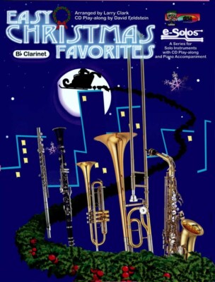 CARL FISCHER EASY CHRISTMAS FAVORITES E-SOLOS CLARINET MUSIC BOOK/CD NEW ON SALE